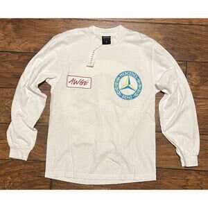 AWGE Mercedes Benz ASAP Rocky Size S Long Sleeve T-shirt Tee Small White